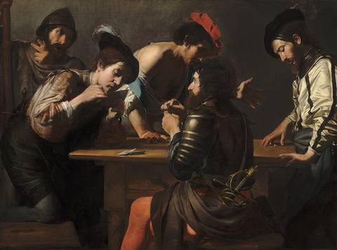 Fotoğraf: Valentin de Boulogne - Soldiers Playing Cards and Dice (The Cheats)